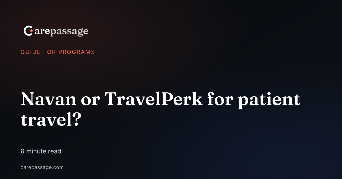 Navan or TravelPerk for patient travel?